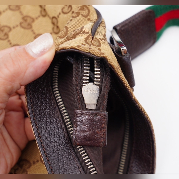 ❌️❌️SOLD ❌️❌️AI22❤️Gucci GG Canvas Horsebit Sherry line Crossbody Bag - Picture 15 of 15